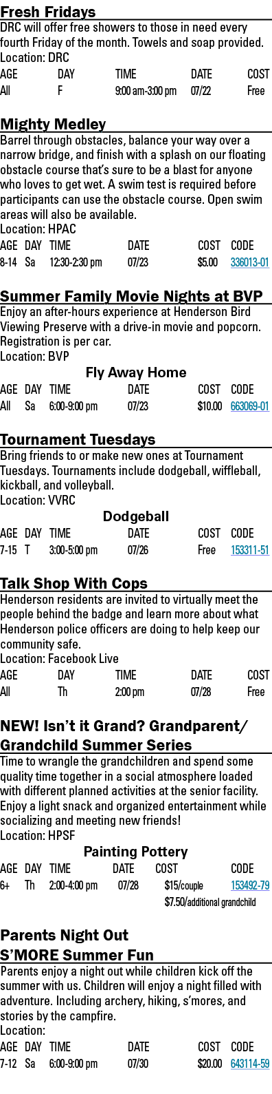 Fresh Fridays DRC will offer free showers to those in need every fourth Friday of the month  Towels and soap provided   