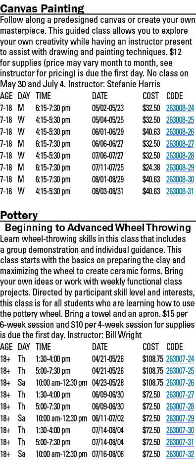 Canvas Painting Follow along a predesigned canvas or create your own masterpiece  This guided class allows you to exp   