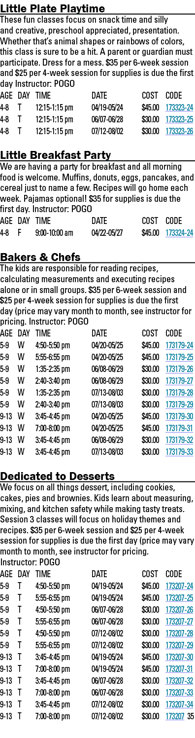 Little Plate Playtime These fun classes focus on snack time and silly and creative, preschool appreciated, presentati   