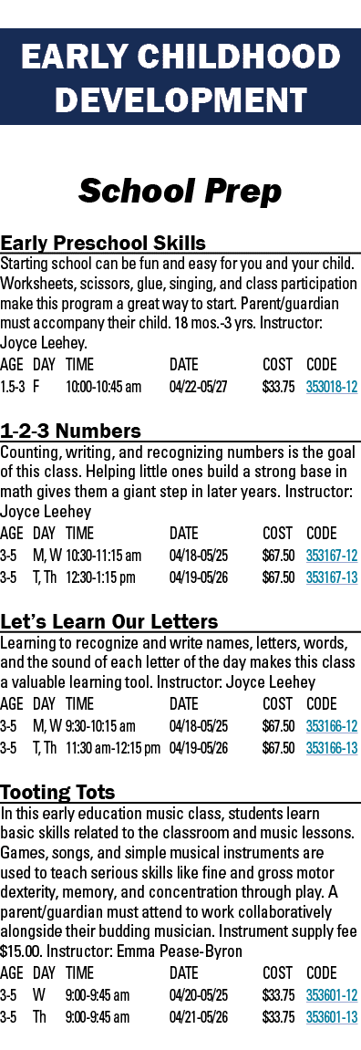 EARLY CHILDHOOD DEVELOPMENT School Prep Early Preschool Skills Starting school can be fun and easy for you and your c   