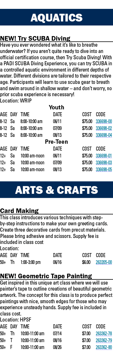 AQUATICS NEW  Try SCUBA Diving Have you ever wondered what it s like to breathe underwater  If you aren t quite ready   